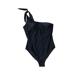 Women's XL Black One Shoulder Swimsuit NEW Ladies Summer Swim